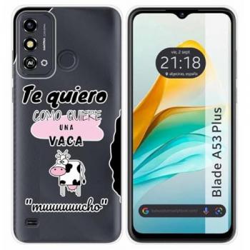 Funda de Silicona para ZTE Blade A53 Plus con Diseño de Vaca