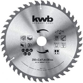 kwb 589359 - Hoja de sierra circular para sierras circulares de mesa