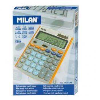 Calculadora Milan de 12 dígitos con Pantalla de 3 Líneas y Funciones Avanzadas