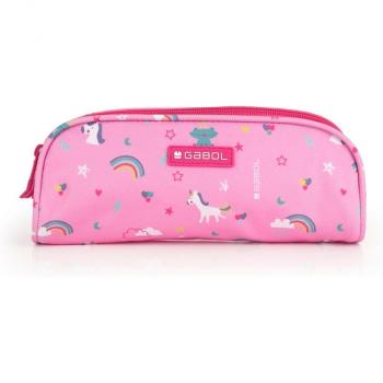 Estuche doble Gabol RAINBOW con unicornio resistente al agua