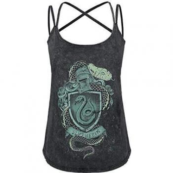 Harry Potter Slytherin Crest Mujer Top Verde Oscuro 5XL, 100% algodón, Ancho