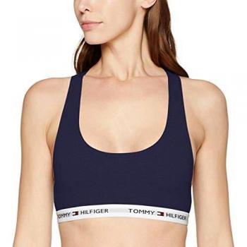 Tommy Hilfiger Women's Iconic Cotton Bralette, Navy - Size: XS