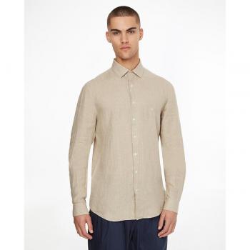 Camisa Slim de lino de hombre Calvin Klein