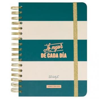 Agenda Wonder 2024-25 Diaria Navy - Lo mejor de cada día - Agenda escolar con organización diaria