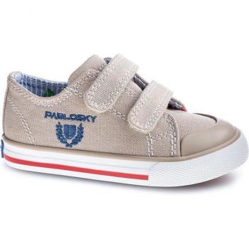 Zapatilla de lona Pablosky para niño 974930 color piedra