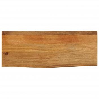 Tablero de mesa borde natural madera maciza mango 90x30x3,8 cm color Marrón vidaXL