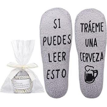 Merclix Calcetines Hombre Divertidos Cerveza Regalo para Hombre Padre Novios