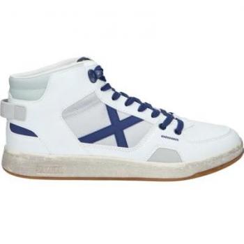 Zapatillas Munich Dome Unisex Adulto, Blanco y Azul Marino, Talla 41 EU