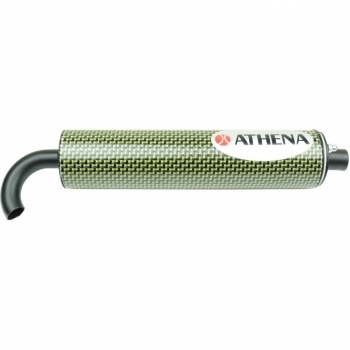 Athena S410000303002 Silenciador Regenerable 60 x 250 mm en Fibra de Carbono de Diámetro 20 mm, para 50-80 cc