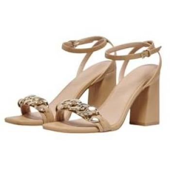 Sandalias de Tacón para Mujer ONLY Alyx Color Beige Talla 38
