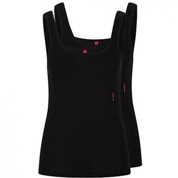 Camiseta de Tirantes HUGO Boss Twin Vest para Mujer en Color Negro con Logotipo, Talla S