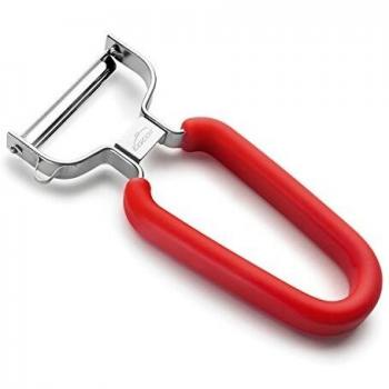 Lacor - 60547 - Pelador Liso Y Mango Goma - Rojo