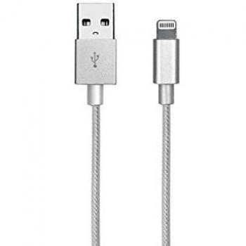 SBS TECABLEUSBIP5BS Cable de Conector Lightning 1 m Plata - Cables de Conectores Lightning