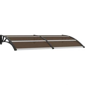 vidaXL Marquesina de Puerta de PC Techado Toldos Persianas Casa Jardín Hogar Terraza Patio Parasoles
