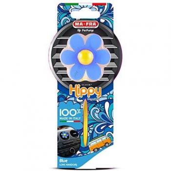 Ma-Fra H0380 Hippy Love Freedom Ambientador para Coches, Color Azul