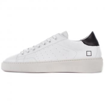 D.A.T.E. Levante Men's White-Black Leather Sneakers Size 7 US