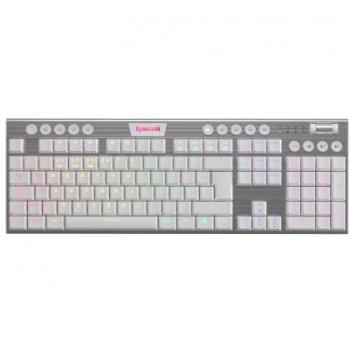 Redragon Horus Teclado Mecánico Gaming Inalámbrico RGB - Switch Rojo - Español - Blanco