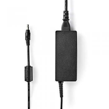 NEDIS Cargador para Portátil Adaptador para Portátil de 65 W - Bullet de 4,8 x 1,7 mm - 18,5 V/3,5 A - Utilizado para HP - Cable de Alimentación Incluido Negro 1.20 m