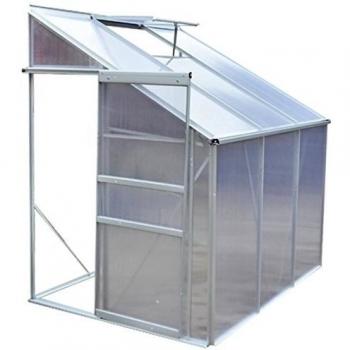 vidaXL Aluminio Invernadero Medio 3 Secciones