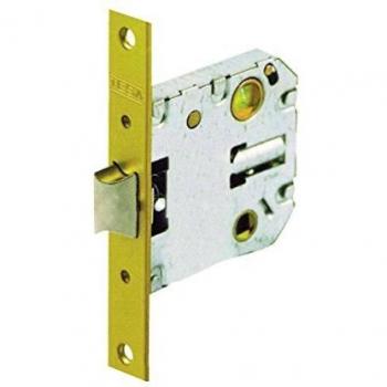 Tesa Assa Abloy - Cerradura de doble cerrojo para alto tráfico, 2004U, Frente Cuadrado, Latonado