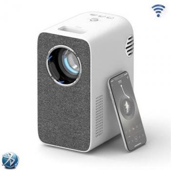 Proyector Portátil Smart Flzen L1 LED 4500 Lúmenes Full HD 1920x1080 Bluetooth Color Gris