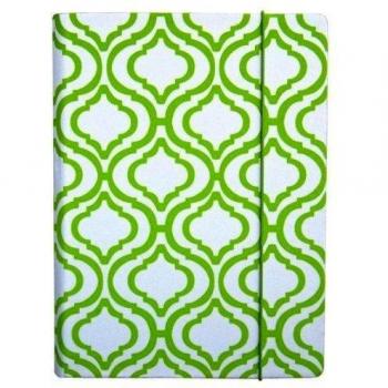 Punchcase Hansen - Funda para Kindle, Kindle Paperwhite y Kindle Touch, diseño de enrejado, color blanco y lima