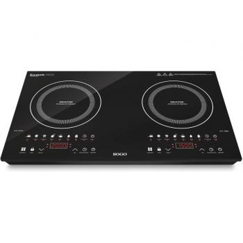Cocina de inducción doble Sogo ECOOK 3500, 2 quemadores, alta potencia de 3500W, placa digital