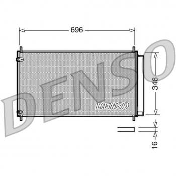 Condensador de aire acondicionado DENSO DCN50022, tipo DENSO, modelo DCN50022