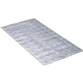 Tatay Alfombra de Bañera Antideslizante de PVC con Ventosas, Resistentes a Moho y Microbios, Anti-Bacteriano, Diseño Barcelona, Translucido, Medidas 72 x 36 cm