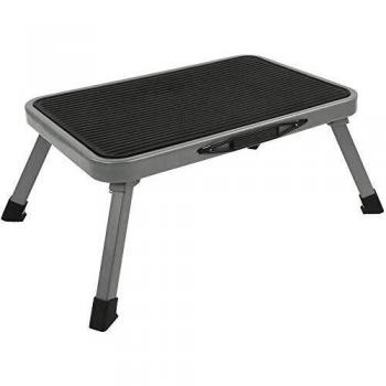 Cartrend Escalón Individual Plegable para Autocaravana, escalón para Camping, autobús, Caravana, hasta