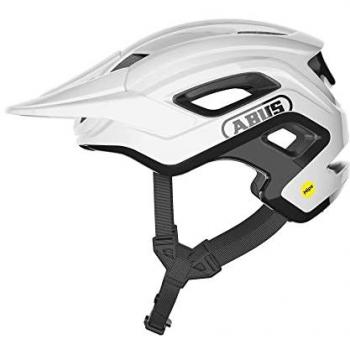 Abus CliffHanger MIPS Shiny White Mountain Bike Helmet Large