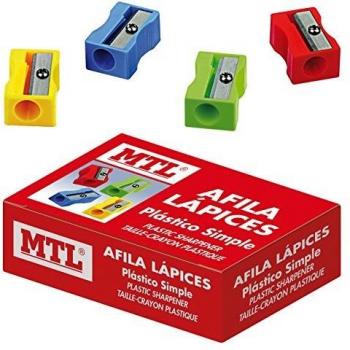 MTL 79567 - Caja afilalápices de plástico, 24 unidades