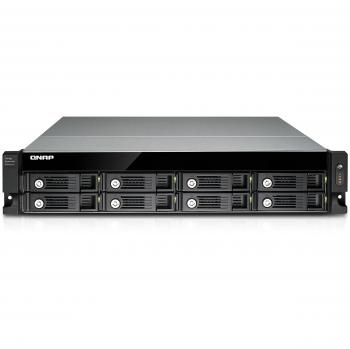 QNAP UX-800U-RP HDD enclosure 2.5/3.5 Negro recinto de almacenaje - Disco duro en red