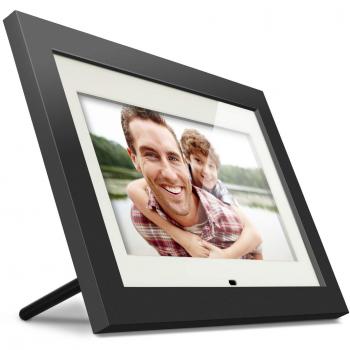 Aluratek ADMPF410T 10 Inch Digital Photo Frame with 4GB Built-In, Music & Video Support, Black