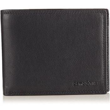 Samsonite ATTACK SLG BILLF 7CC+2HFL+2W+COIN+2C - Monedero de cuero hombre, color negro, talla 2x10x12 cm