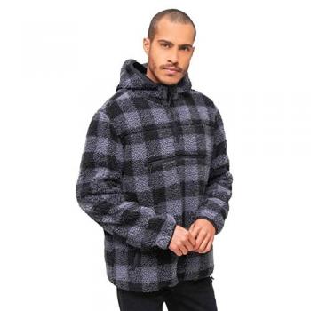 Sudadera de Trabajo Teddyfleece Brandit - Negro y Gris - Talla 5XL