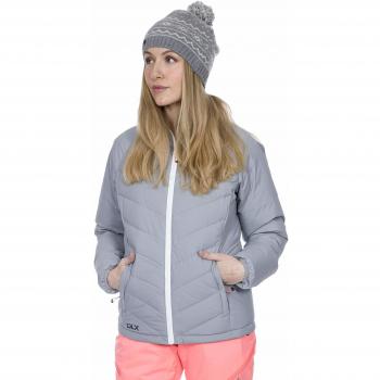 DLX Sondra Warm and Waterproof Down Chaqueta, Mujer, Plateado, S