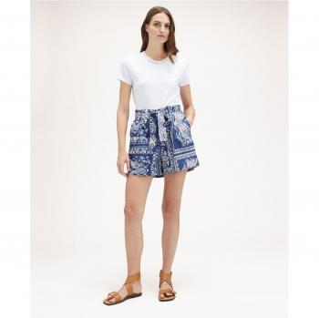 Motivi - Short de mujer estampado fular con cinturón
