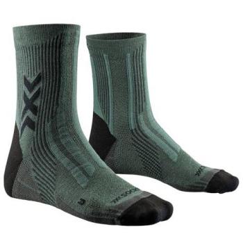 Calcetines X-Bionic Hike Perform Natural Ankle verde 42-44, Unisex adulto, Dark Sage/Black