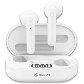 Auriculares True Wireless Stereo (TWS) Tellur Flip Blancos con 2.5 horas de autonomía