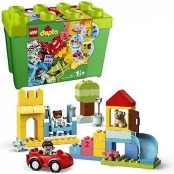 LEGO DUPLO Classic - Caja de Ladrillos Deluxe, Set de Construcción con Caja de Almacenaje, Juguete de Iniciación en LEGO, Recomendado a Partir de 18 Meses