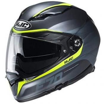 HJC HELMET F70 FERON BLACK/FLO YELLOW S