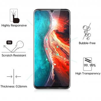 Protector de Pantalla de Vidrio Templado 9H para Huawei P30 Lite, Dureza 0.3mm, Transparente