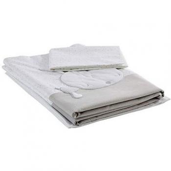 Petitpraia Sleepy Gris Funda Nórdica Tríptica Cuna 70
