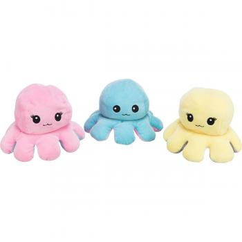 Trixie Pulpo Reversible para Perro 19 cm, peluche suave y colorido, diseño reversible con dos caras diferentes, ideal para jugar y acurrucarse