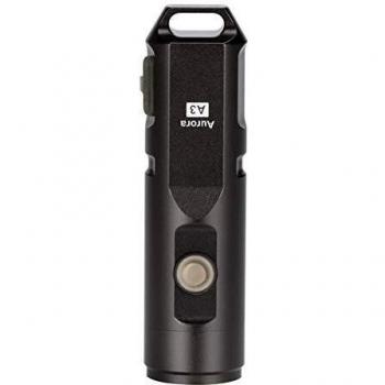 550 Lumens Ultra Bright Rechargeable Mini Keychain LED Flashlight - Waterproof IPX-65, Fast Charging Aluminium Alloy Torch (Gun Grey)