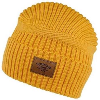 Timberland Gorro Beanie Gulf Beach de canalé Mostaza - Talla única