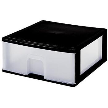 Great Plastic Caja de ordenacion en Color Negro 38 x 37 x 17,2 cm, Neutro, pequeño