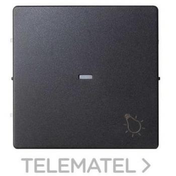Tecla Simon 82 con visor luz grafito