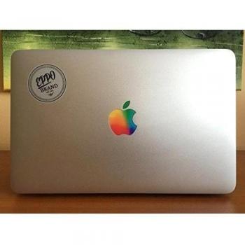 Arte Diseño Apple Watercolor Multicolor Glowing Logo eppo marca adhesivo para 11 13 15 MacBook Pro/Air portátil con Glowing Logo - Ajuste perfecto
